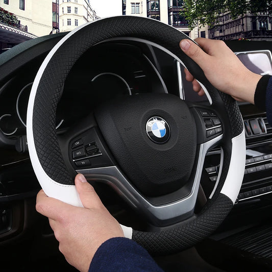 Universal Car Steering Wheel Cover Leather  Car steering sleeve Car Accessories Auto Steering-Weel covers Auto Upholstery