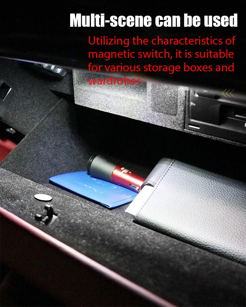 Car Led Welcome Light Magnetic Control USB Charging Auto Open Door Safe Anti-collision Signal Lamp