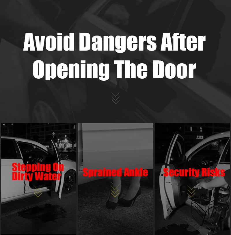 Car Led Welcome Light Magnetic Control USB Charging Auto Open Door Safe Anti-collision Signal Lamp