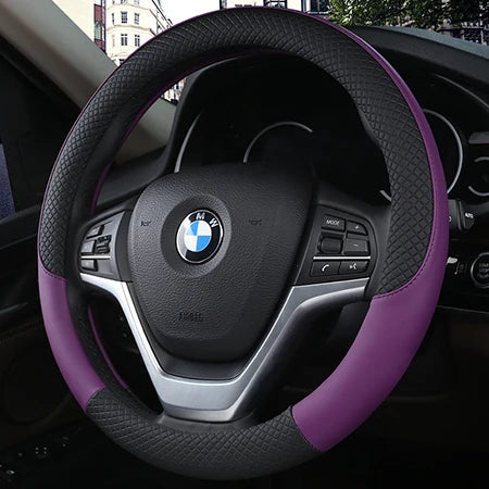Universal Car Steering Wheel Cover Leather  Car steering sleeve Car Accessories Auto Steering-Weel covers Auto Upholstery