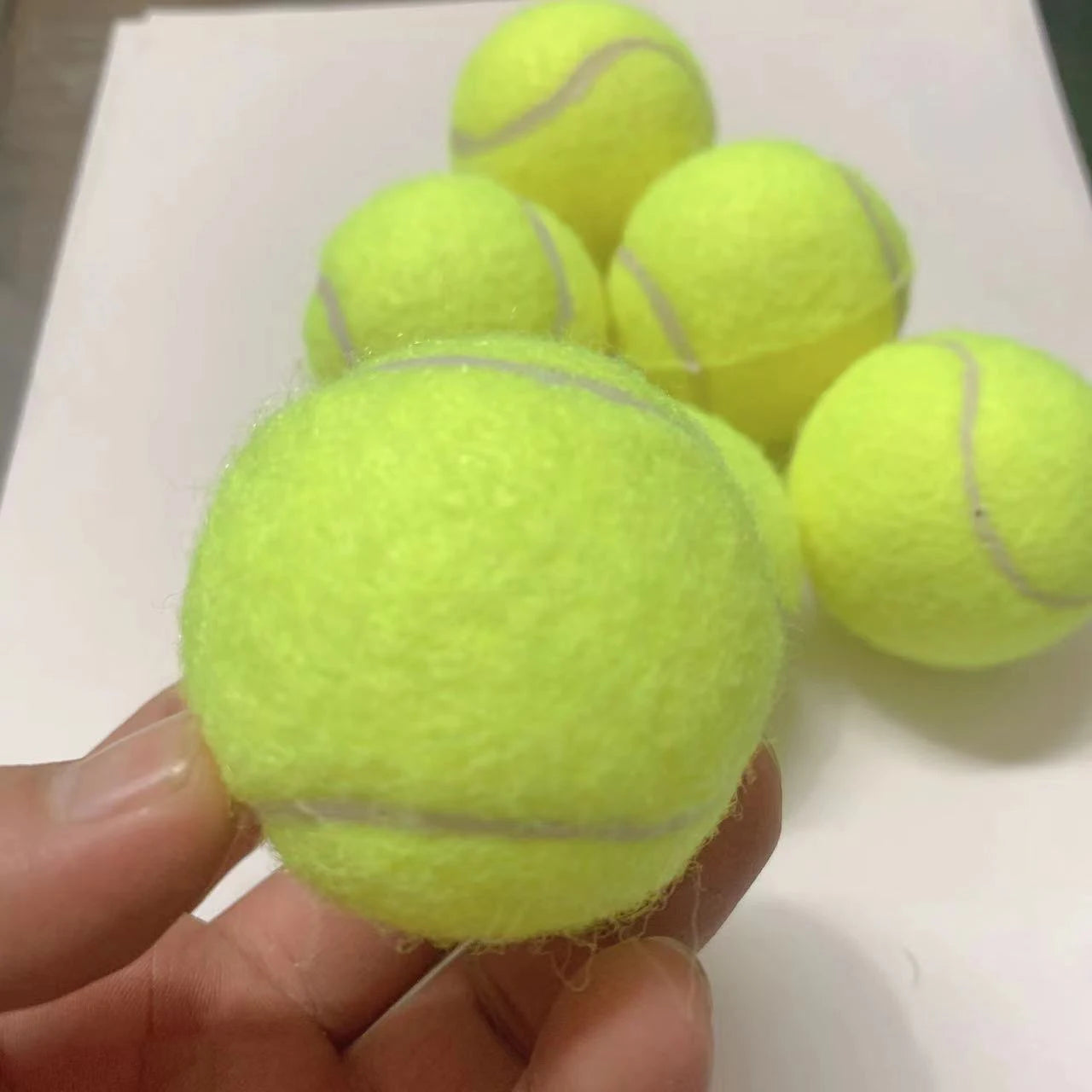 6pcs/ Pack Dog Balls Pet Tennis Toy ball Automatic Thrower Supporting Launch Bouncy Spare ball