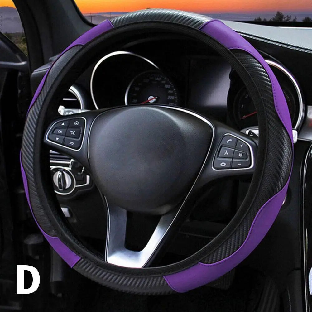 Car Steering Wheel Cover Leather Covers For Renault Clio Megane 4 3 2 Scenic Duster Fluence Laguna Kangoo Auto Decor Accessories