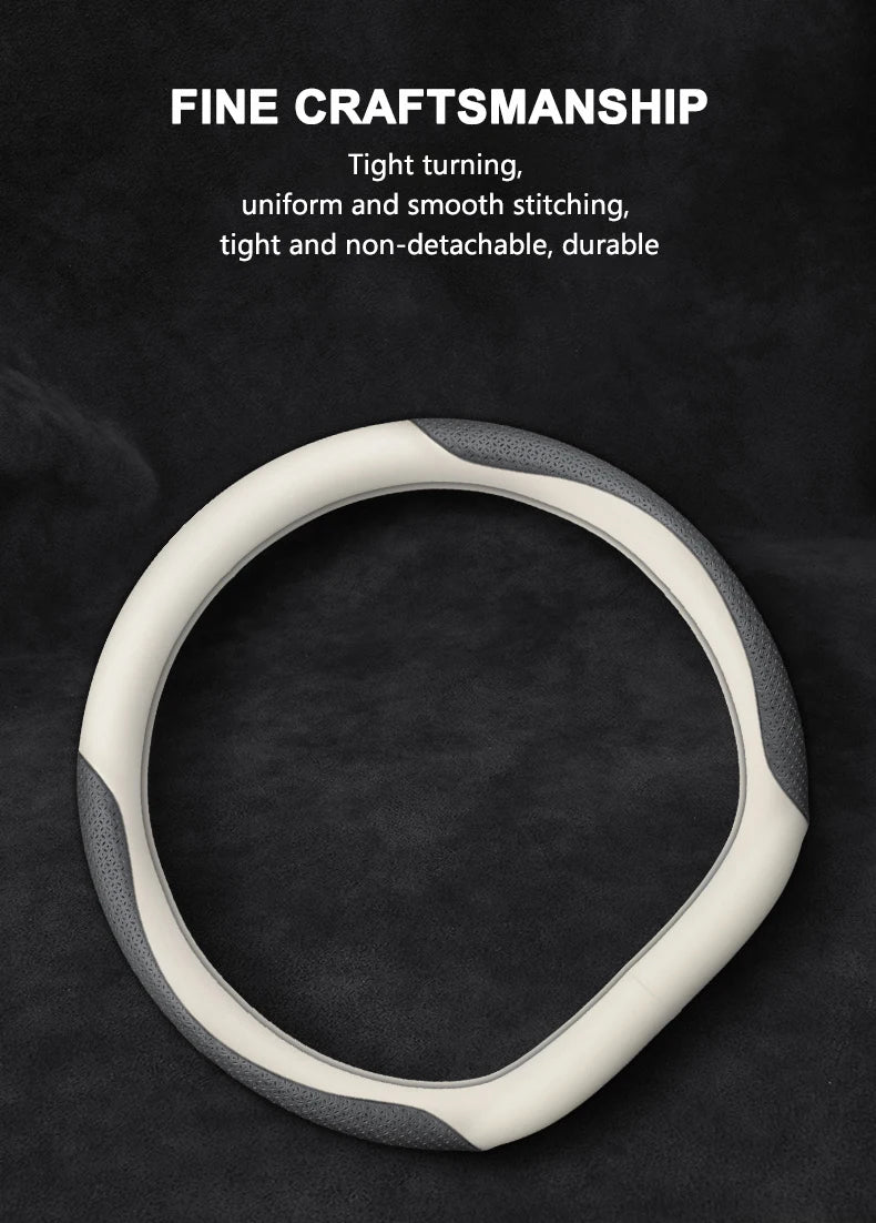 Auto Parts Car Steering Wheel Cover Anti Slip Pu Leather Steering Protector Anti Scratch Steer Wheel Cover Universal for 38cm