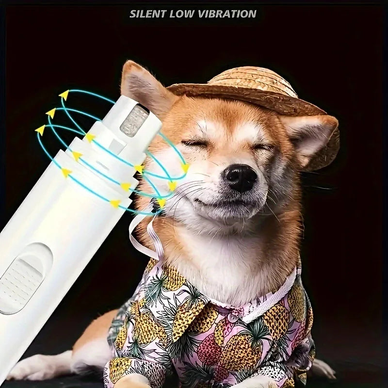 Electric Dog Nail Grinder Puppy Cat Nail Clippers Professional Pet Grooming Gadget Diamond Bit Replacement Head Dog Nail Trimmer