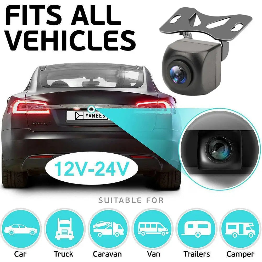 Dashcam reverse image 4 pin 1080P HD waterproof wide Angle reverse camera full screen streaming media dashcam