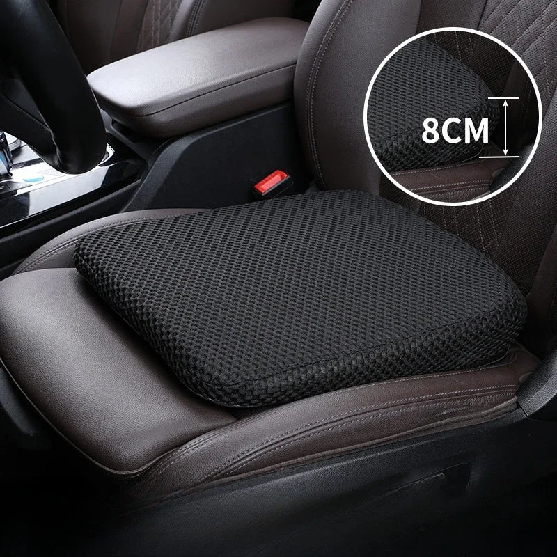 Car Seat Height Pad Thickened Memory Foam Car Seat Cushion for Sedentary Car Drivers Anti-Slip Beveled Design Leveling Pad