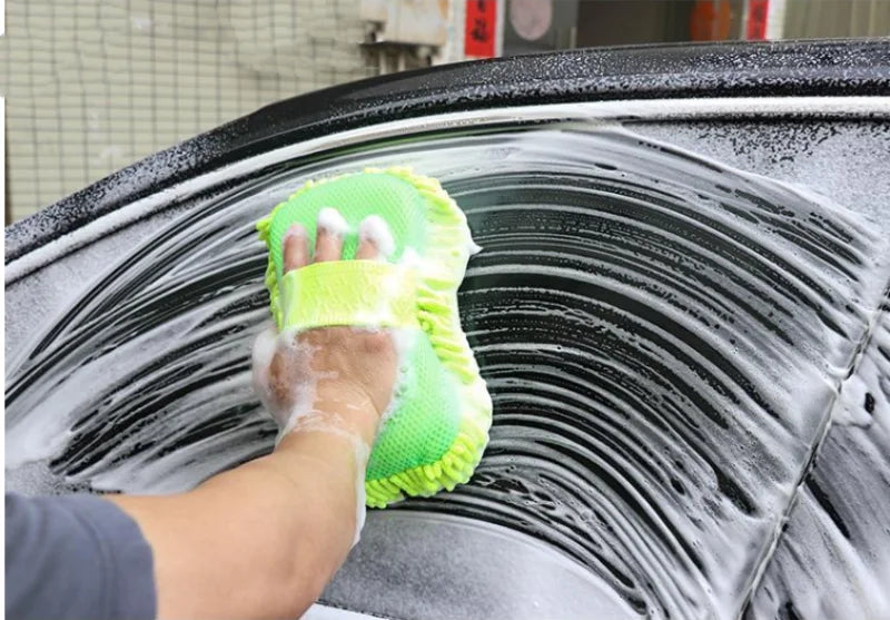 Microfiber Car Wash Sponge – Dual-Sided Cleaning Pad for Auto Detailing