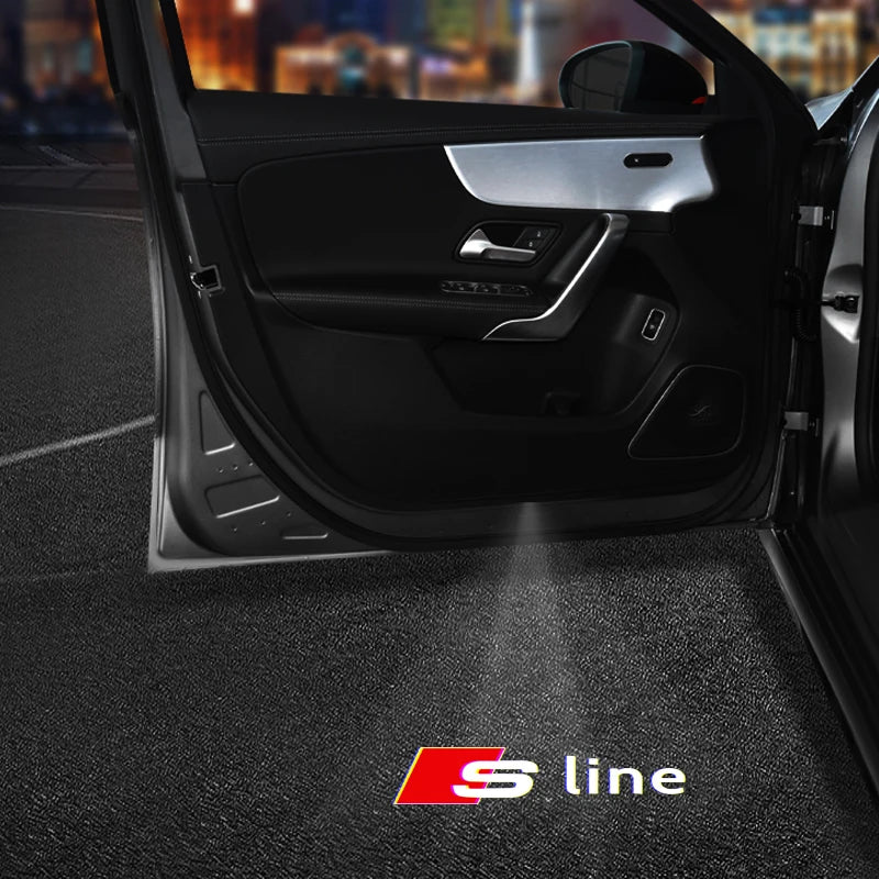 Car Led Door logo Light For Audi A1 A3 8V 8P 8L A4 B5 B6 B7 B8 A6 C5 C6 C7 A5 8T A7 A8 Q3 Q5 Q7 TT S6 Sline Quattro Accessories