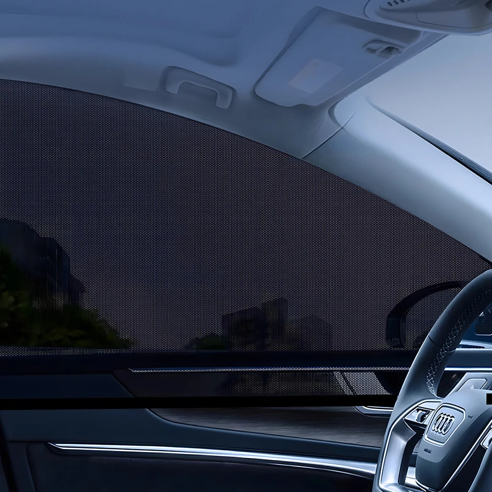 Car Sun Shades: UV Protection, Side & Rear Window Mesh Curtains, Mosquito Repellent, Sun Visor for SUV, Car, RV - Summer Essenti