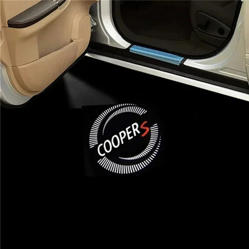 LED Car Door Light Logo Projector Light For MINI Cooper One R50 R52 R53 R56 Countryman R60 F55 F56 Logo Light Goods Accessories