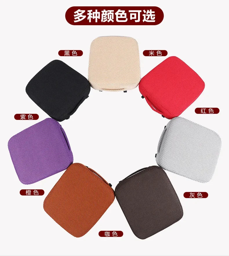 Car Seat Height Pad Thickened Memory Foam Car Seat Cushion for Sedentary Car Drivers Anti-Slip Beveled Design Leveling Pad