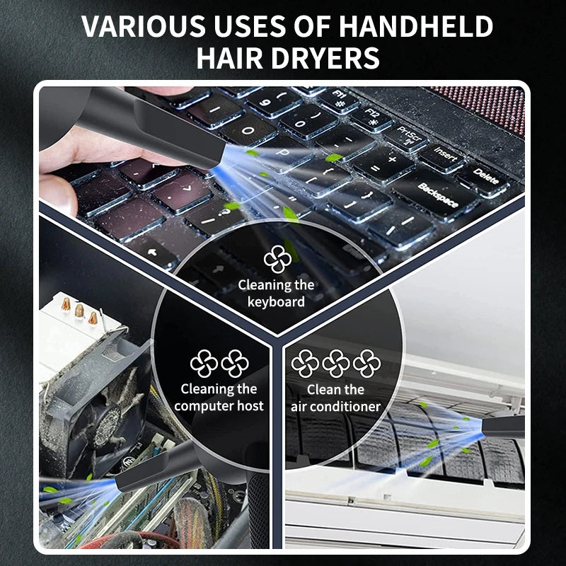 Handheld Cordless Car Vacuum Cleaner – 15000PA High Power, Portable Multi-Nozzle with Blowing & Suction for Car, Home & Office