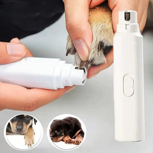 Electric Dog Nail Grinder Puppy Cat Nail Clippers Professional Pet Grooming Gadget Diamond Bit Replacement Head Dog Nail Trimmer