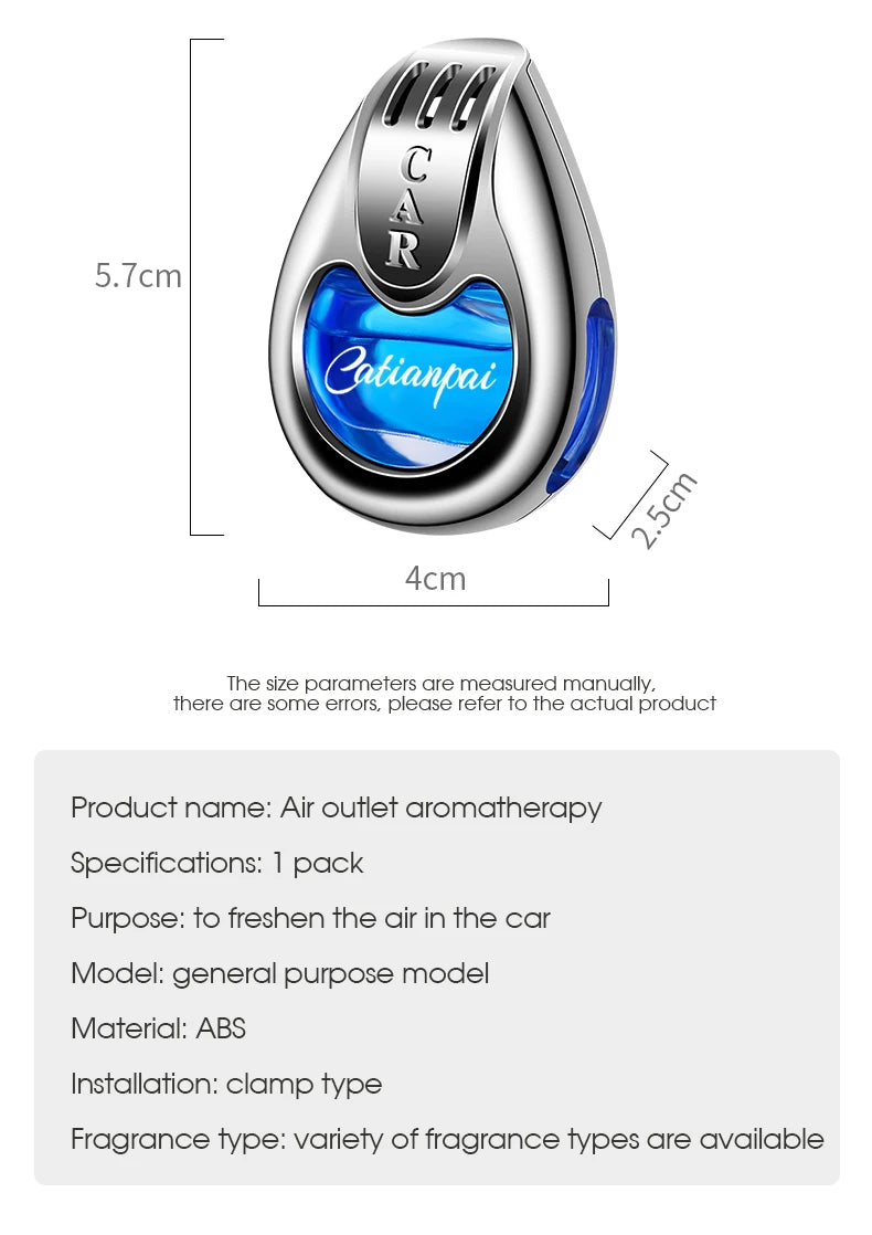 Car Air Freshener Fragrance Car Interior Air Vent Creative Diffuser Lasting Pendant Aromatherapy For Auto Smell Perfume Scent