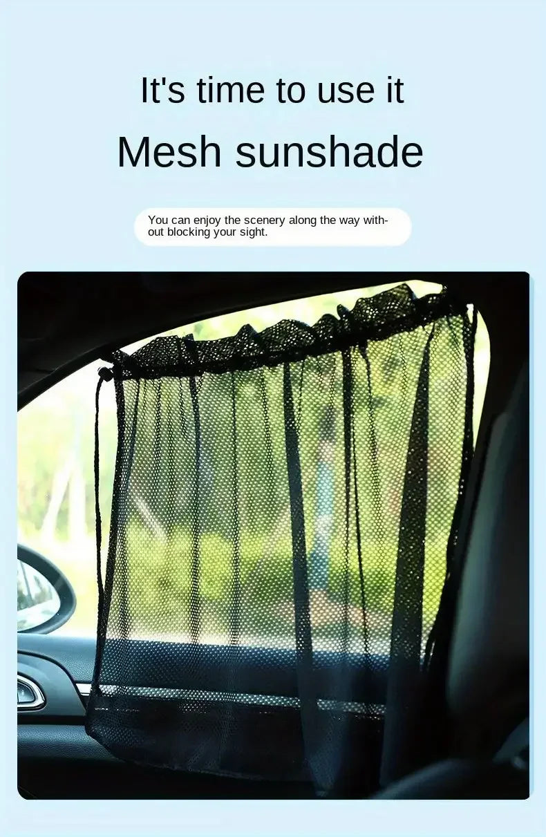 Summer Car Sunshade Curtains , Blocks UV Rays, Keeps Interior Cool, and Protects from Fading - Durable and Easy to Install