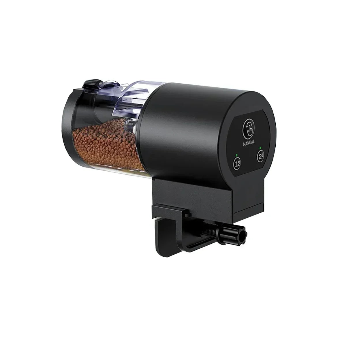 2025 Automatic Fish Feeder 100ml -Digital Programmable Aquarium Food Dispenser with Timer, IP66 Waterproof for Pond/Turtle Tanks