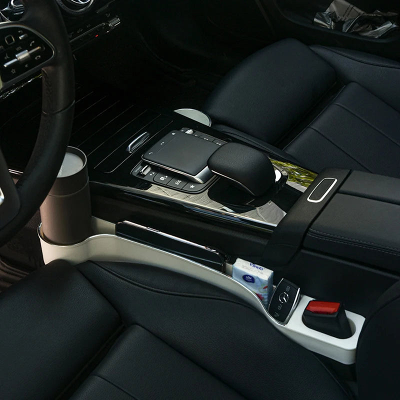 Car Seat Gap Filler Organizer with Cup & Phone Holder – 2 Pack