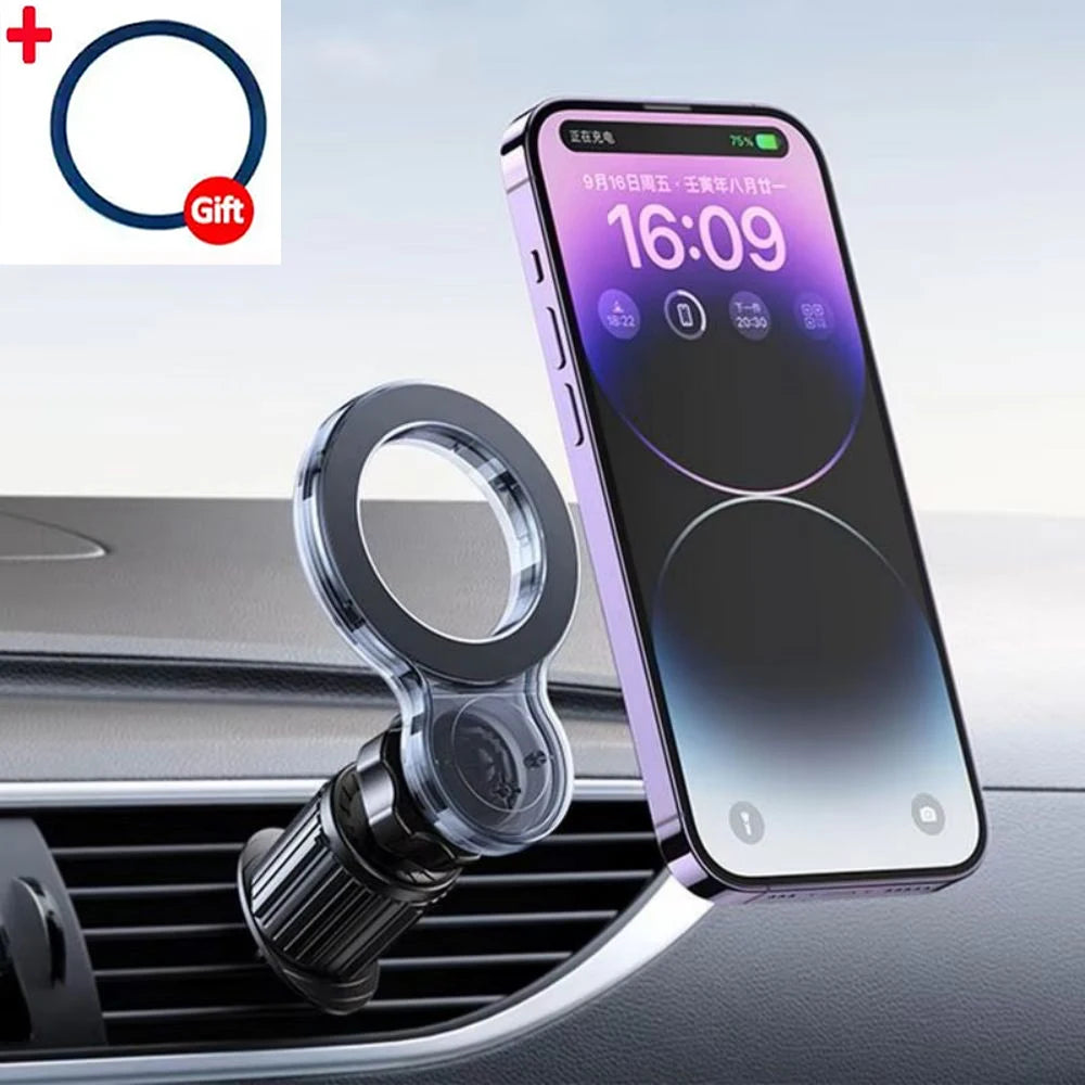 Magnetic Car Phone Holder Air Vent Clip Mini Magnet Car Vent Clip Cellphone 360 Degree Rotatable Mount Magnetic with All Phones