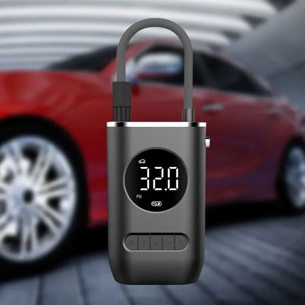 Portable Electric Tire Inflator 150PSI Mini Air Pump with Rechargeable Battery for Cars Motorcycles Bicycles and SportsEquipment