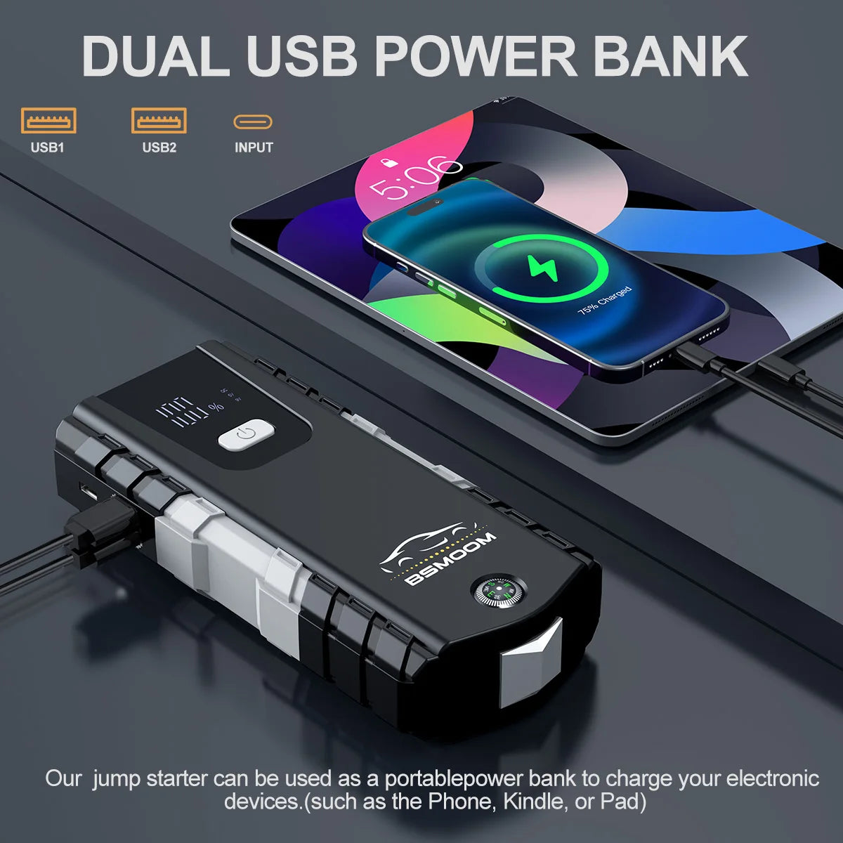 Power Bank 21800mAh Jump Starter Portable Charger Car Booster 12V Auto Starting Device Emergency Car Battery Starter