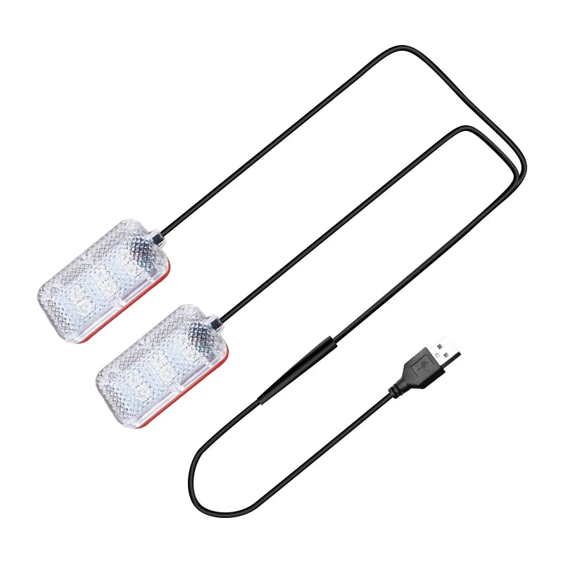 LED Car Interior Ambient Foot Strip Light Kit Accessories Backlight Auto Interior Ambient Lamps with LED Pink Light