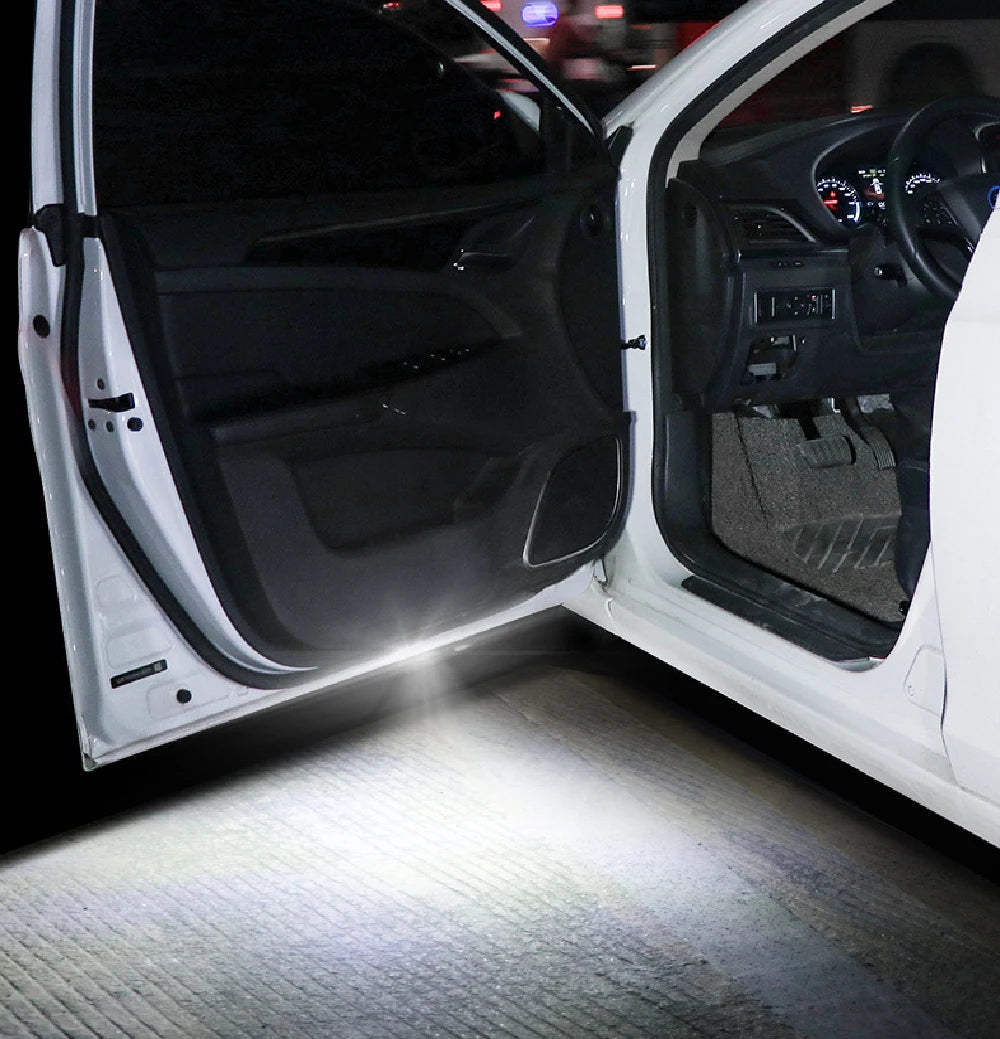 Car Led Welcome Light Magnetic Control USB Charging Auto Open Door Safe Anti-collision Signal Lamp