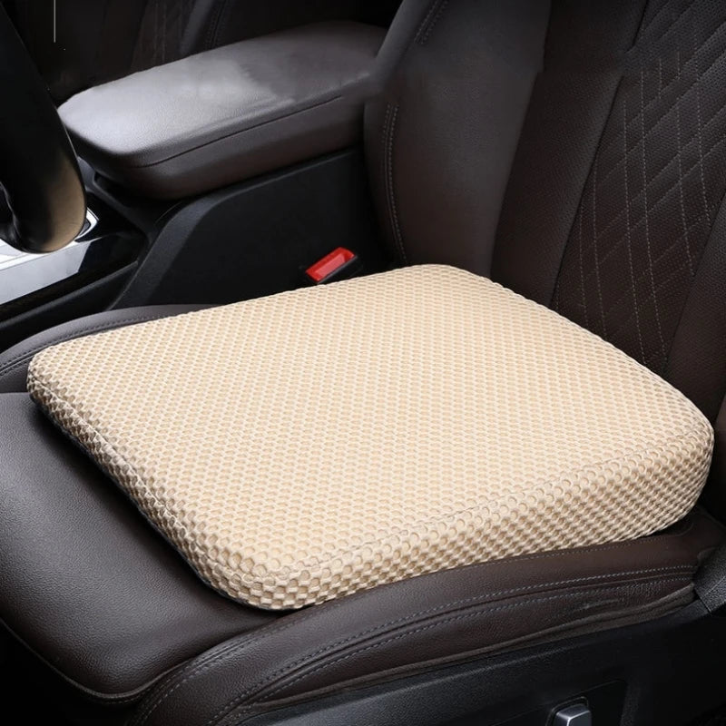 Car Seat Height Pad Thickened Memory Foam Car Seat Cushion for Sedentary Car Drivers Anti-Slip Beveled Design Leveling Pad