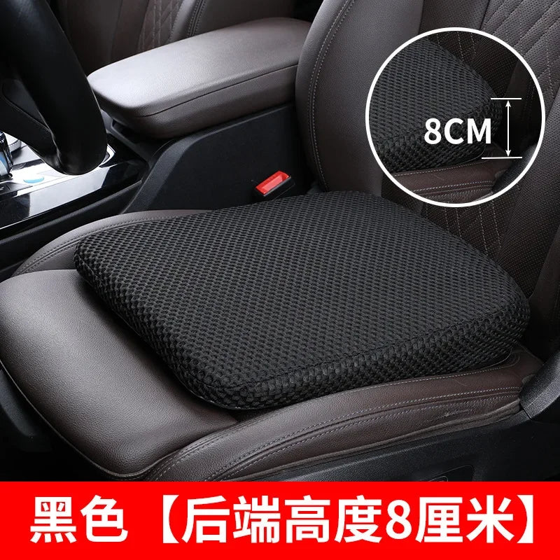 Car Seat Height Pad Thickened Memory Foam Car Seat Cushion for Sedentary Car Drivers Anti-Slip Beveled Design Leveling Pad