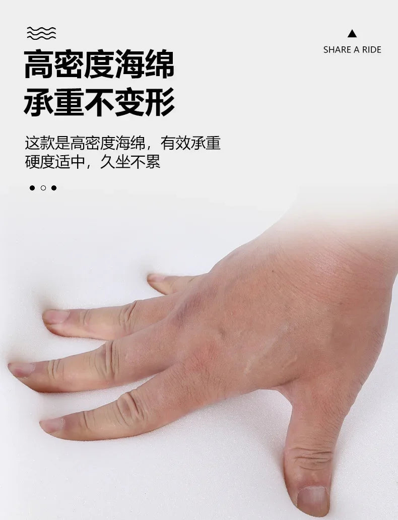 Car Seat Height Pad Thickened Memory Foam Car Seat Cushion for Sedentary Car Drivers Anti-Slip Beveled Design Leveling Pad