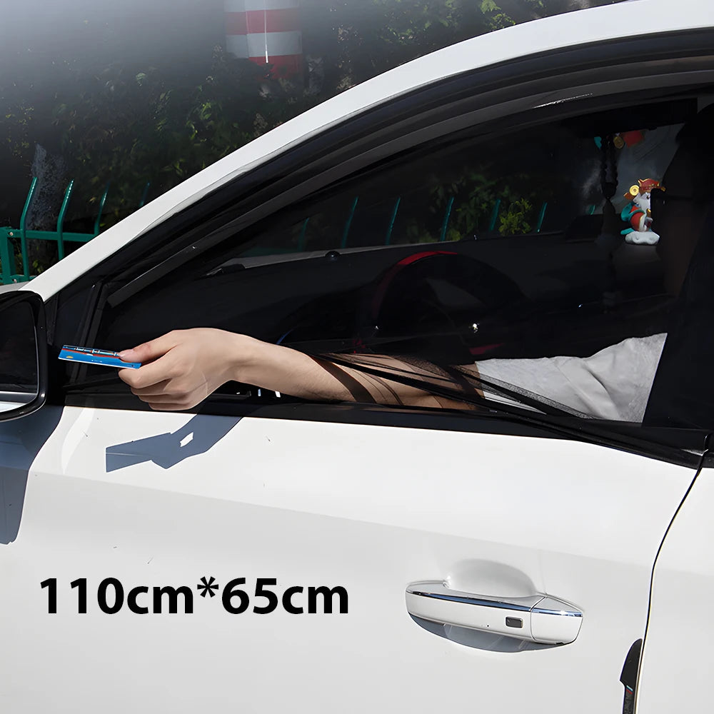 Car Sun Shades: UV Protection, Side & Rear Window Mesh Curtains, Mosquito Repellent, Sun Visor for SUV, Car, RV - Summer Essenti
