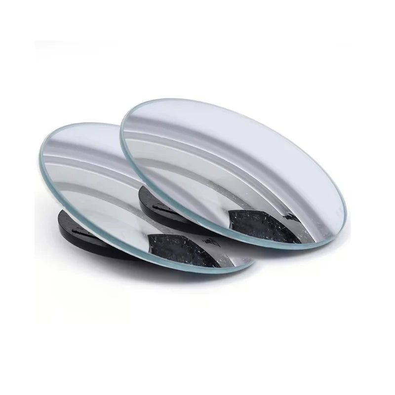 Blind Spot Mirror Glass Convex Lens Frameless Adjustable Blind Spot Mirror for Universal Vehicles Car Stick-on Design