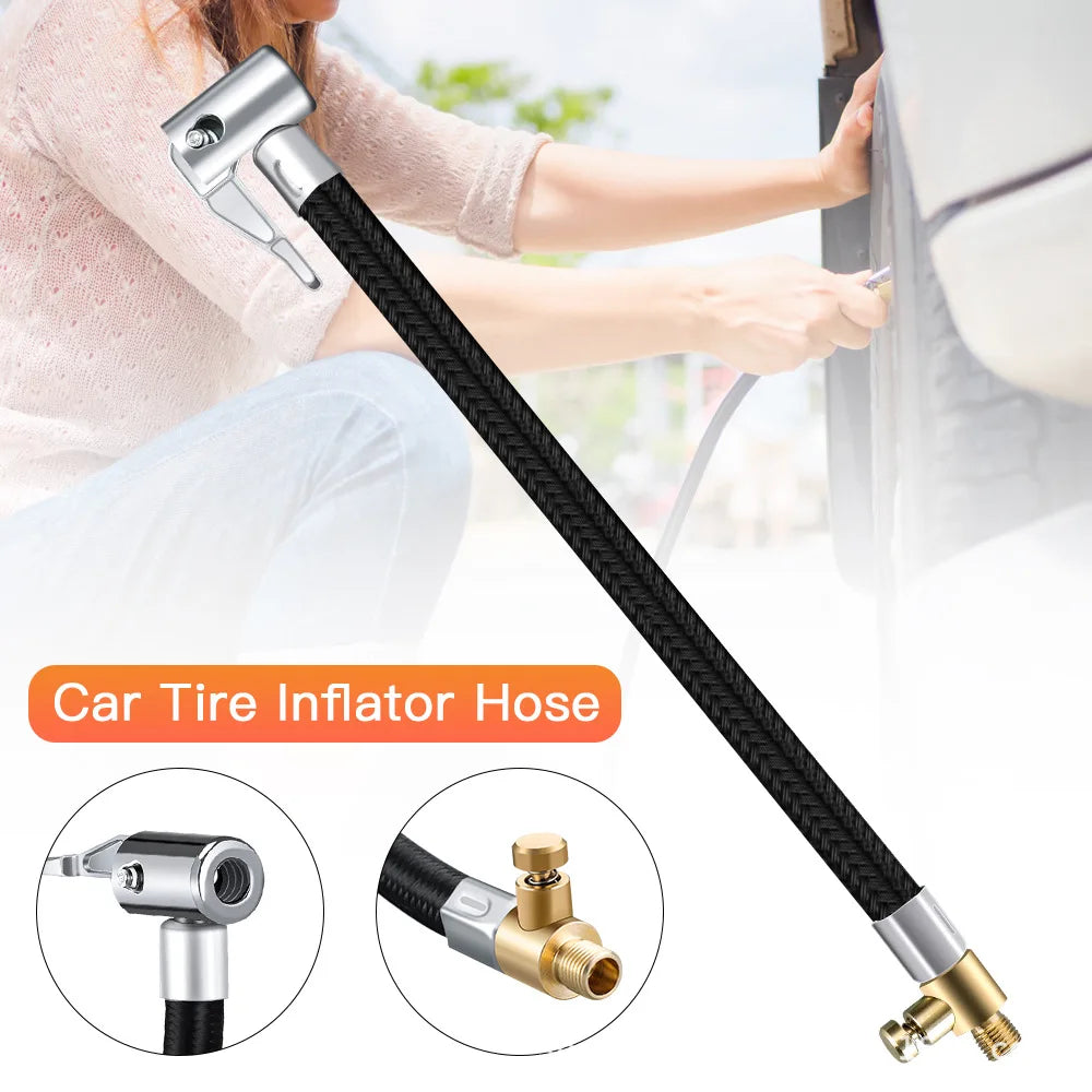 Car Tire Inflator Hose Air Pump With Quick Connector