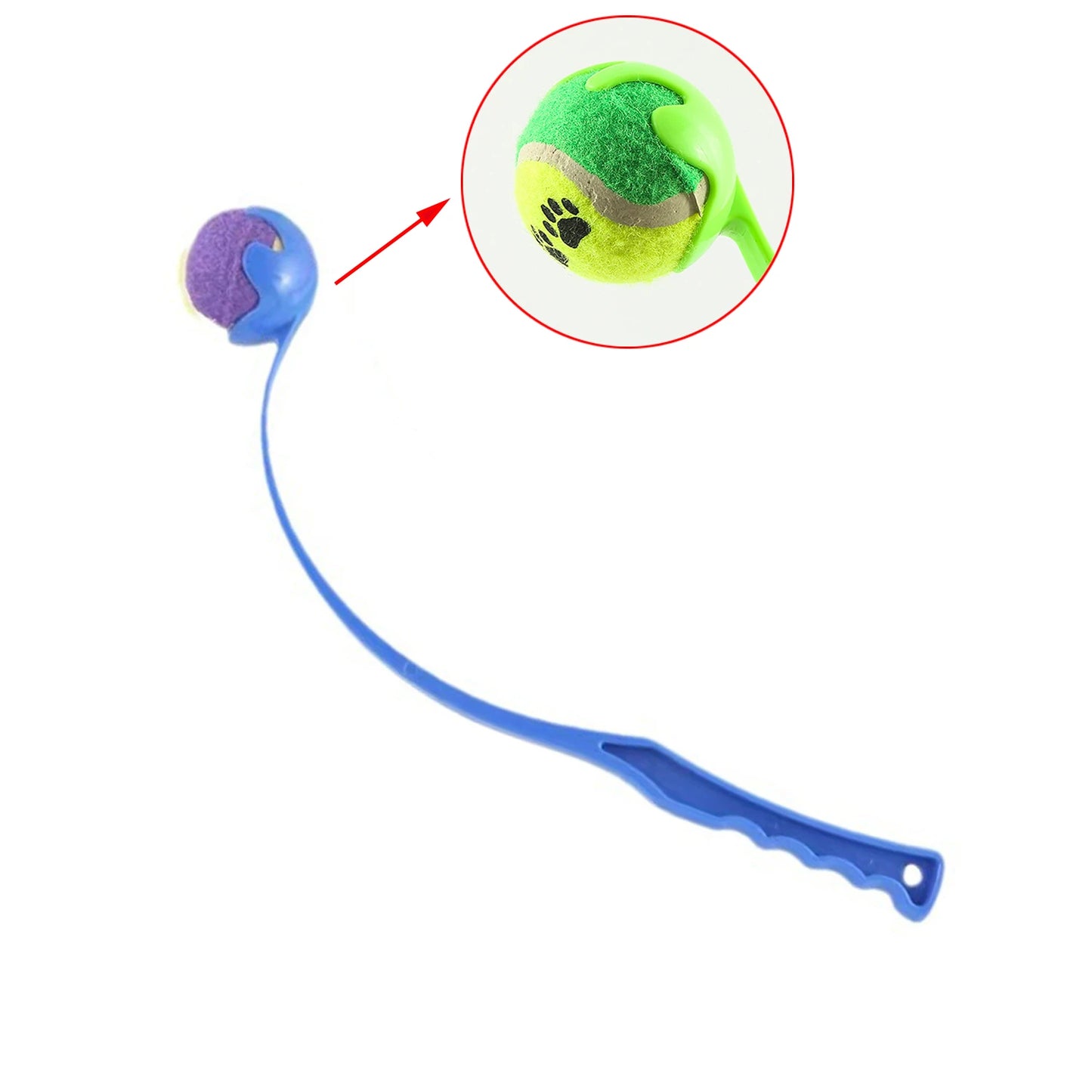 Pet Tennis Ball Launcher Manual Tennis Ball Thrower Outdoor Activities Dog Training Toys Pet Supplies Pet Throwing Stick