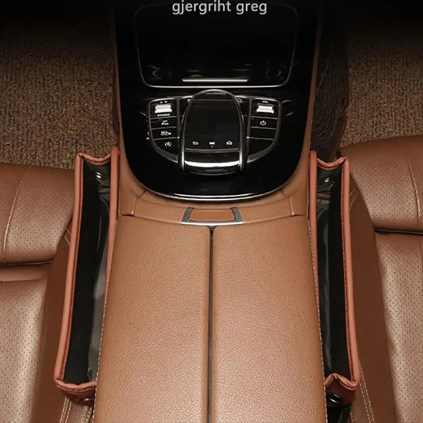 Leather Car Seat Gap Organizer – Multifunction Vehicle Storage Box with PU Leather Design