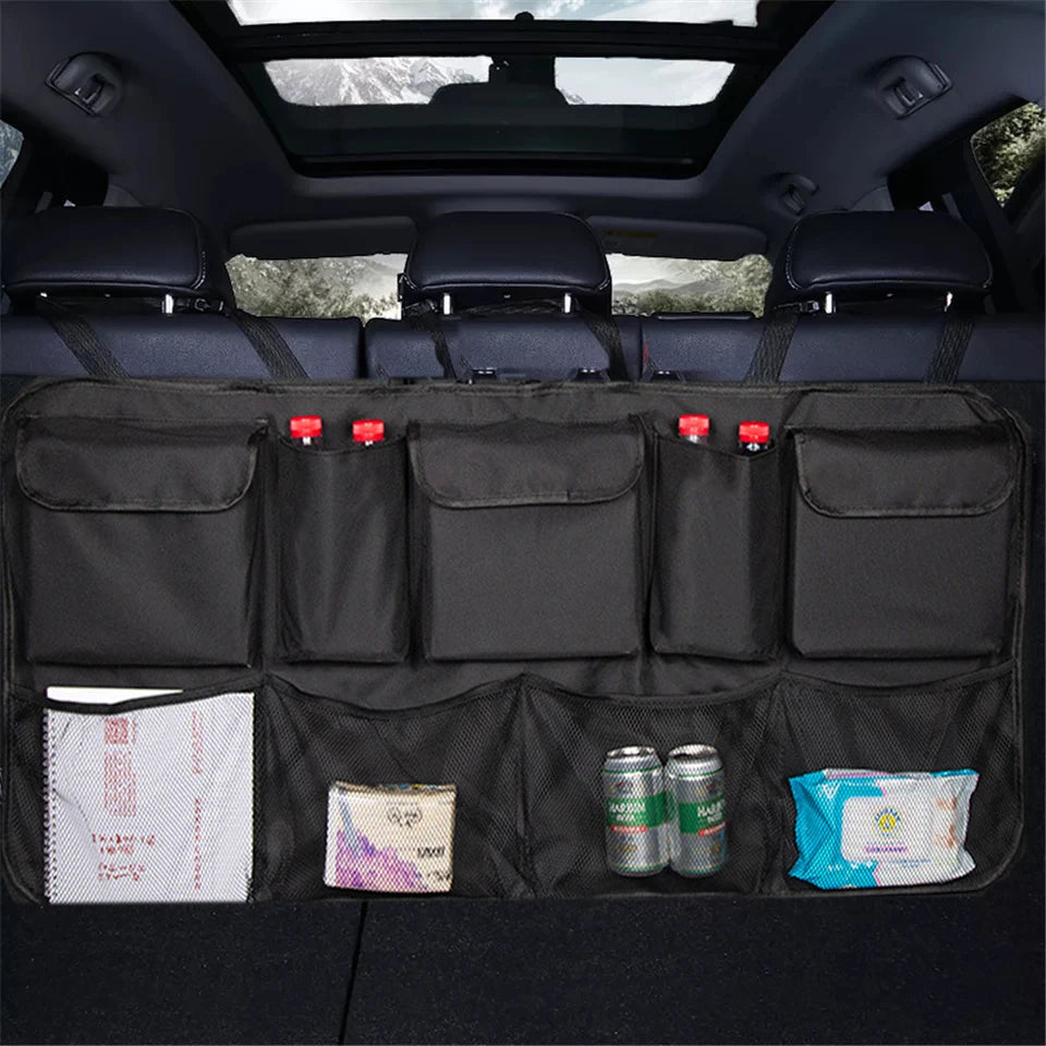 Car Backseat & Trunk Organizer – Adjustable Oxford Cloth Storage Bag with Multi-Pockets