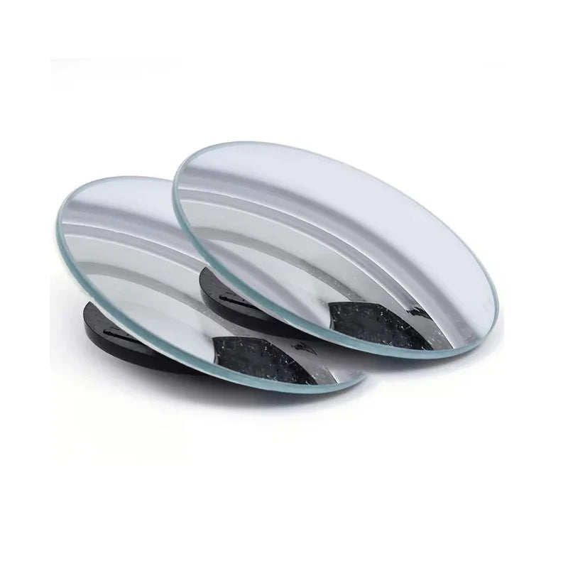 Blind Spot Mirror Glass Convex Lens Frameless Adjustable Blind Spot Mirror for Universal Vehicles Car Stick-on Design