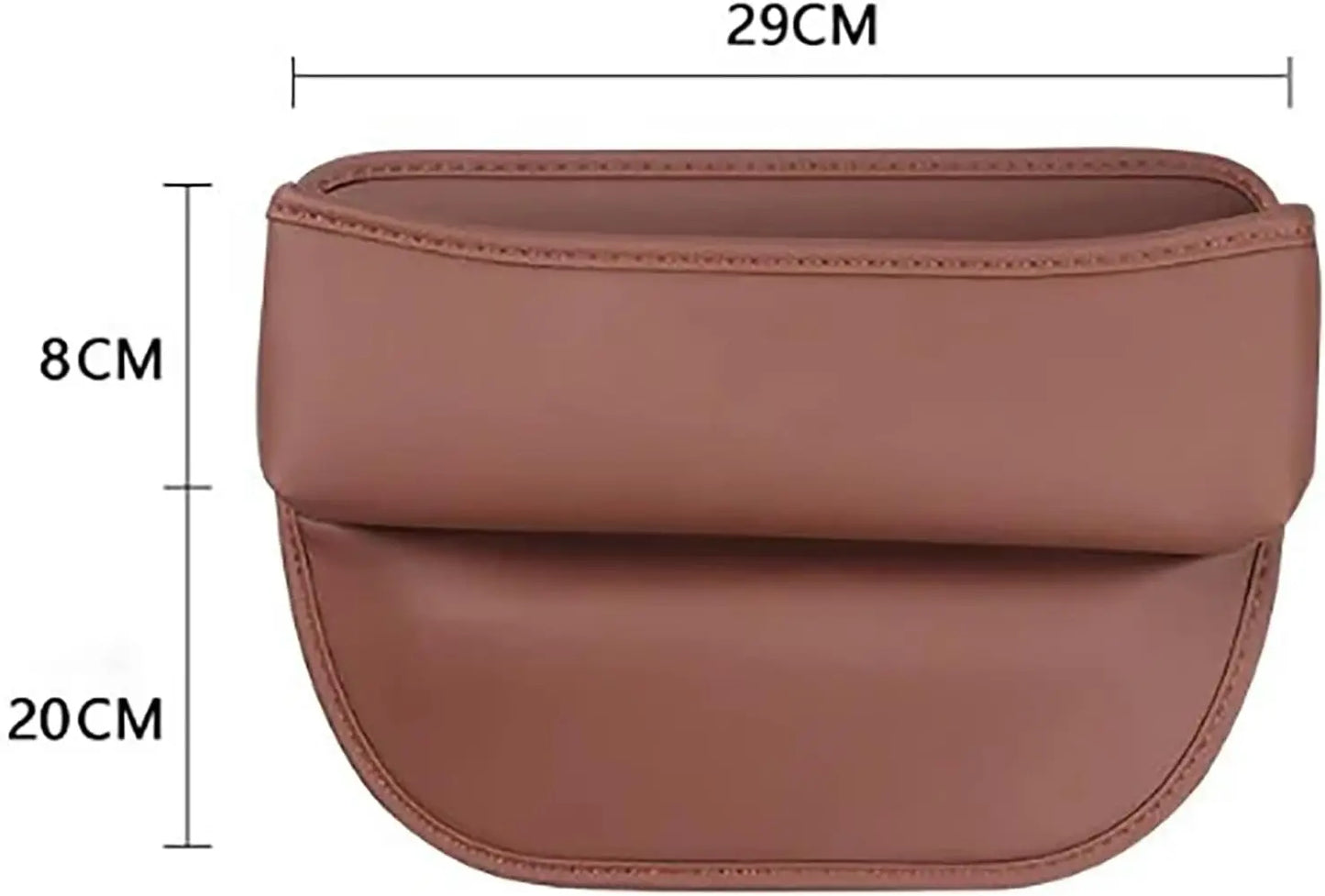 Leather Car Seat Gap Organizer – Multifunction Vehicle Storage Box with PU Leather Design