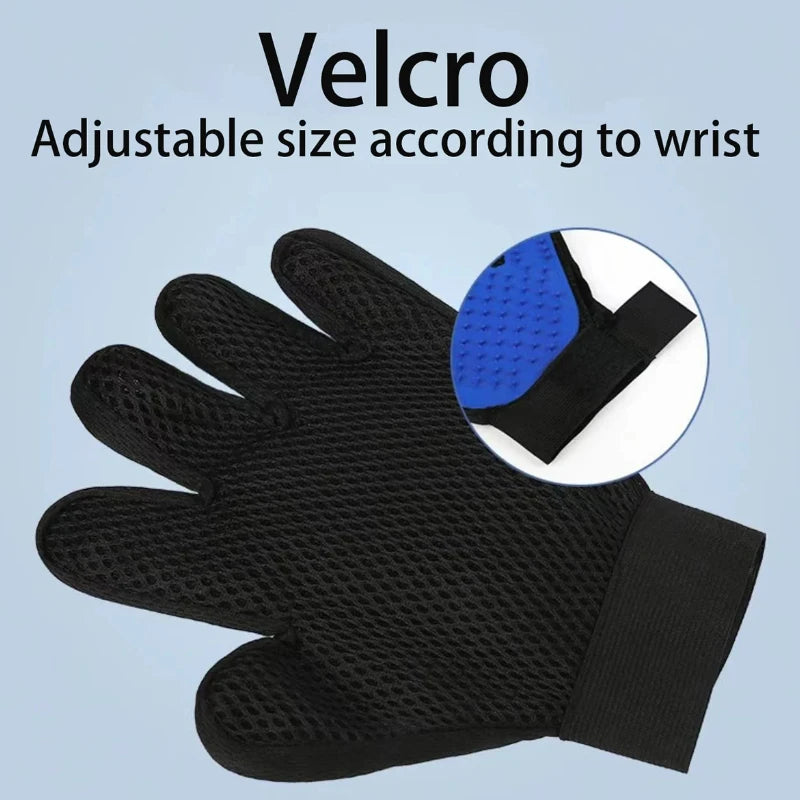 1 PCS Cat Glove Cat Grooming Glove Pet Brush Glove for Cat Dog Hair Remove Brush Dog Deshedding Cleaning Combs Massage Gloves