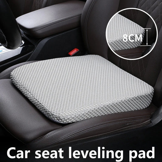 Car Seat Height Pad Thickened Memory Foam Car Seat Cushion for Sedentary Car Drivers Anti-Slip Beveled Design Leveling Pad