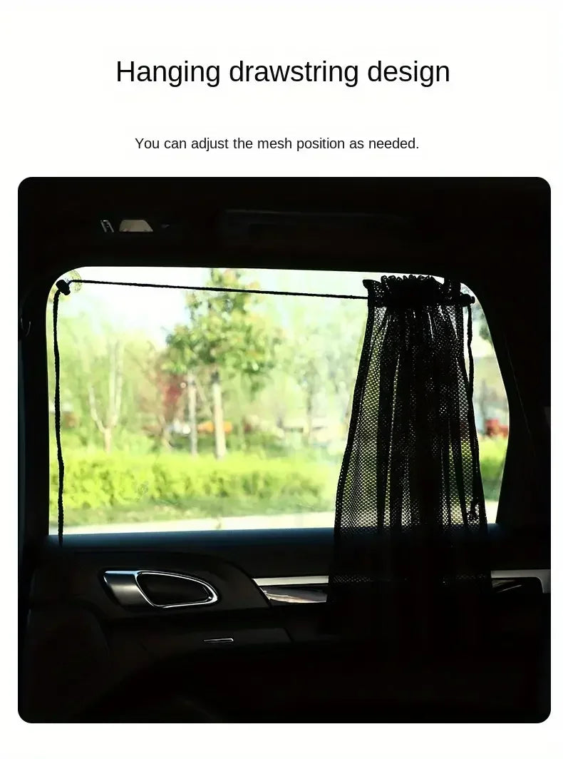 Summer Car Sunshade Curtains , Blocks UV Rays, Keeps Interior Cool, and Protects from Fading - Durable and Easy to Install