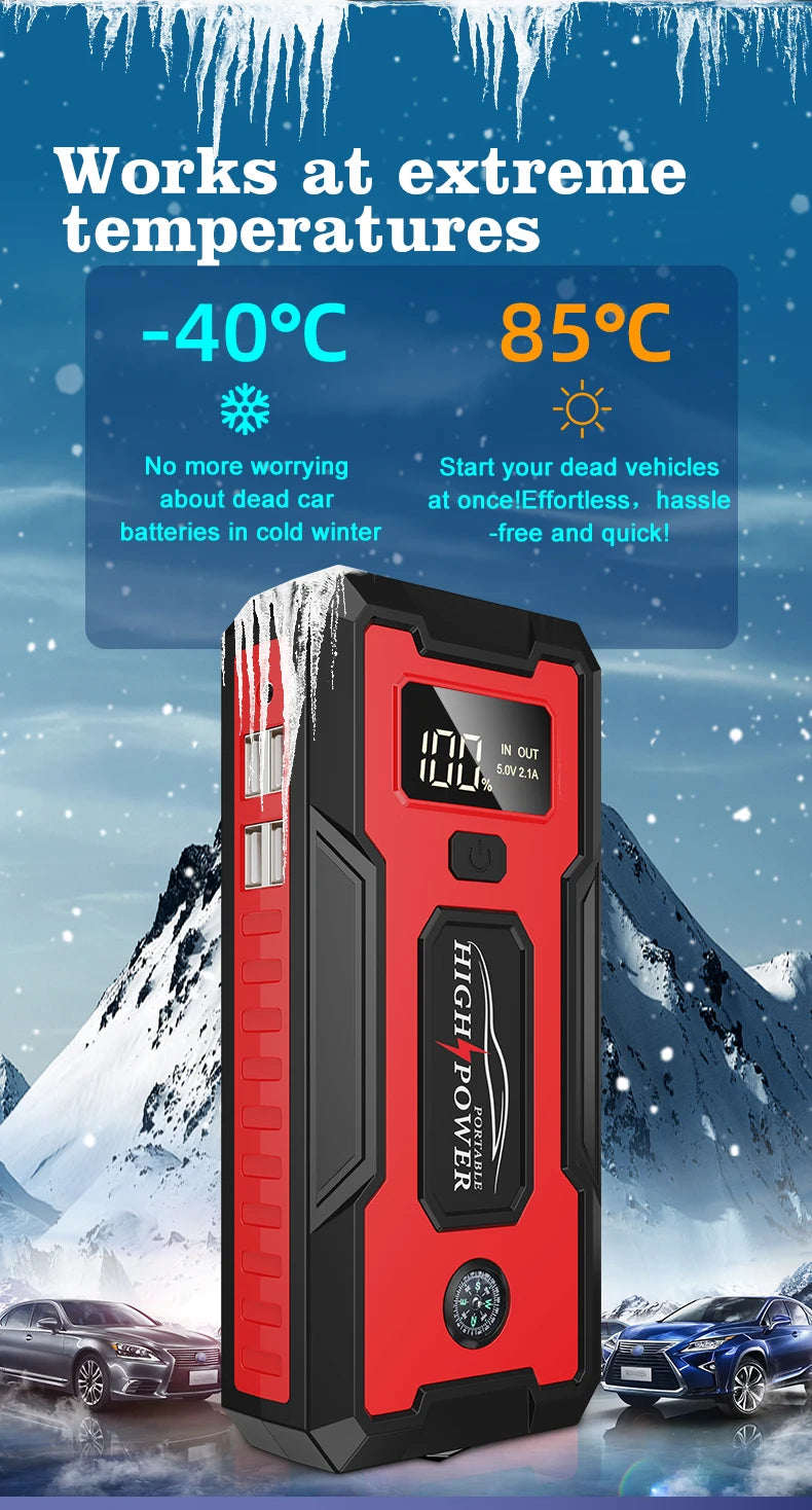 Car Battery Jump Starter 28000mAh Power Bank Starting Device Car Starting Device Portable Car Accessories Car Starting Device