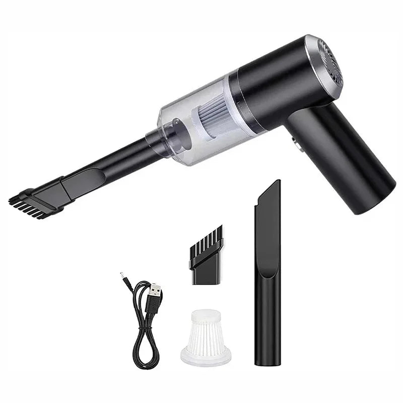 Handheld Cordless Car Vacuum Cleaner – 15000PA Powerful Suction, Portable Multi-Nozzle