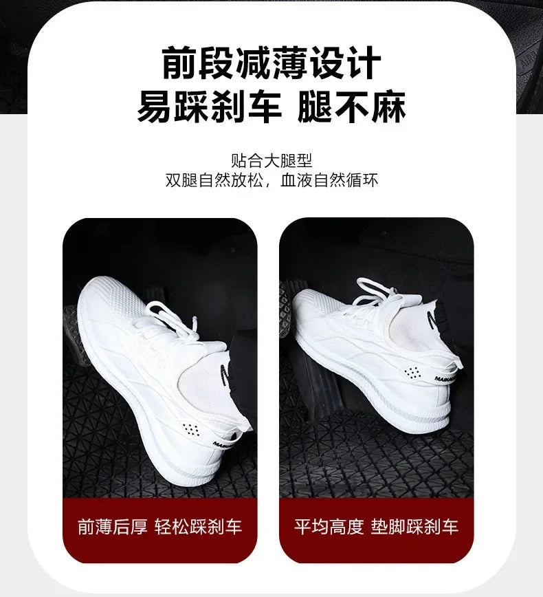 Car Seat Height Pad Thickened Memory Foam Car Seat Cushion for Sedentary Car Drivers Anti-Slip Beveled Design Leveling Pad