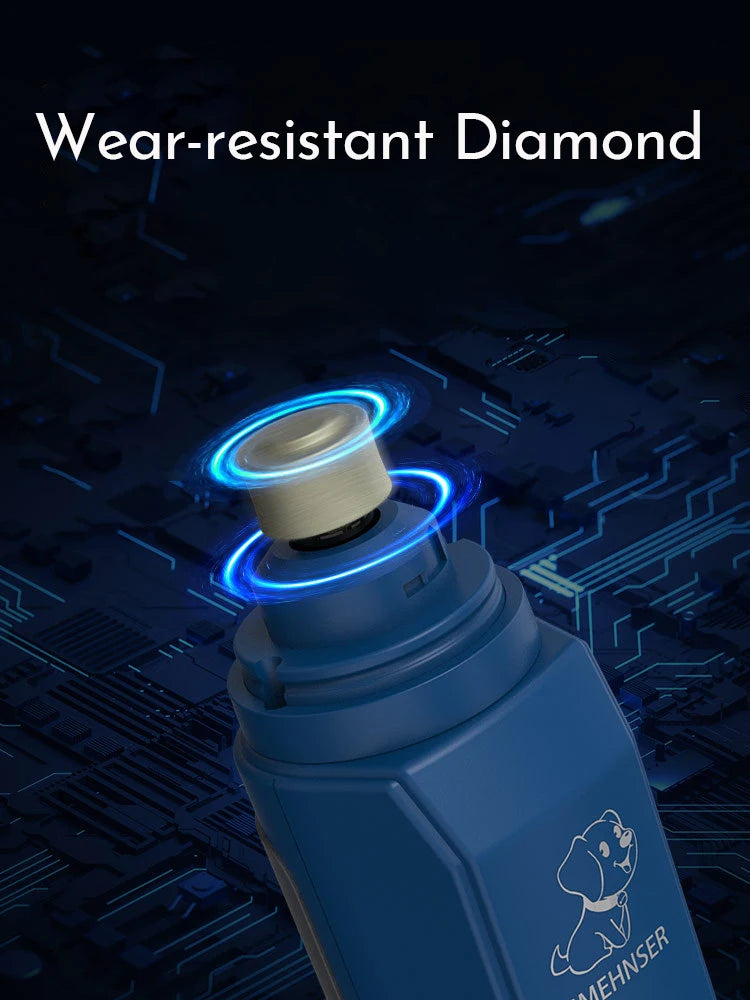 Professional Dog Nail Grinder Electric Pet Nail Trimmer Painless Paws Grooming Machine for Small Medium Large Dog Cats Low Noise