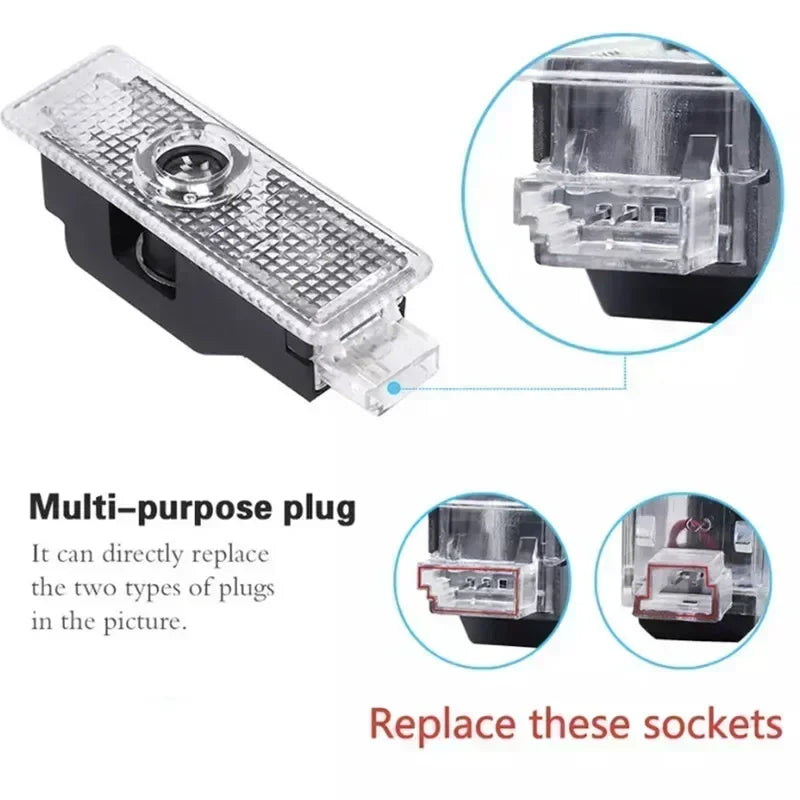 LED Car Door Light Logo Projector Light For MINI Cooper One R50 R52 R53 R56 Countryman R60 F55 F56 Logo Light Goods Accessories