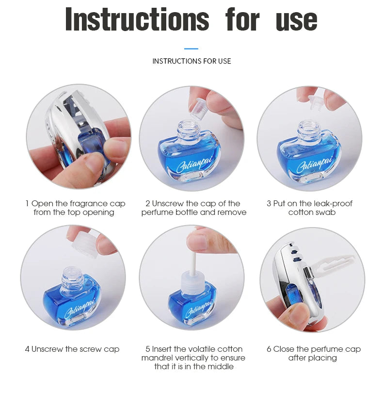 Car Air Freshener Fragrance Car Interior Air Vent Creative Diffuser Lasting Pendant Aromatherapy For Auto Smell Perfume Scent