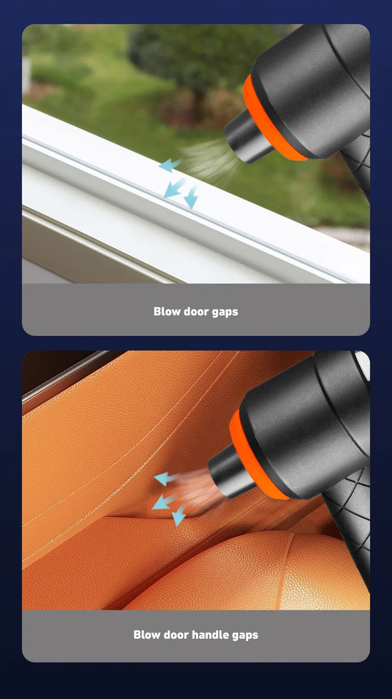 Portable Car Vacuum Cleaner – Wireless Handheld Mini Vacuum with Strong Suction for Cars & Home