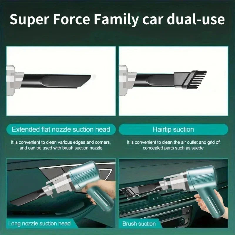 [Rechargeable Handheld Car Vacuum] Portable car vacuum cleaner rechargeable handheld car vacuum cleaner, wireless vacuum cleaner