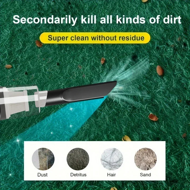 [Rechargeable Handheld Car Vacuum] Portable car vacuum cleaner rechargeable handheld car vacuum cleaner, wireless vacuum cleaner