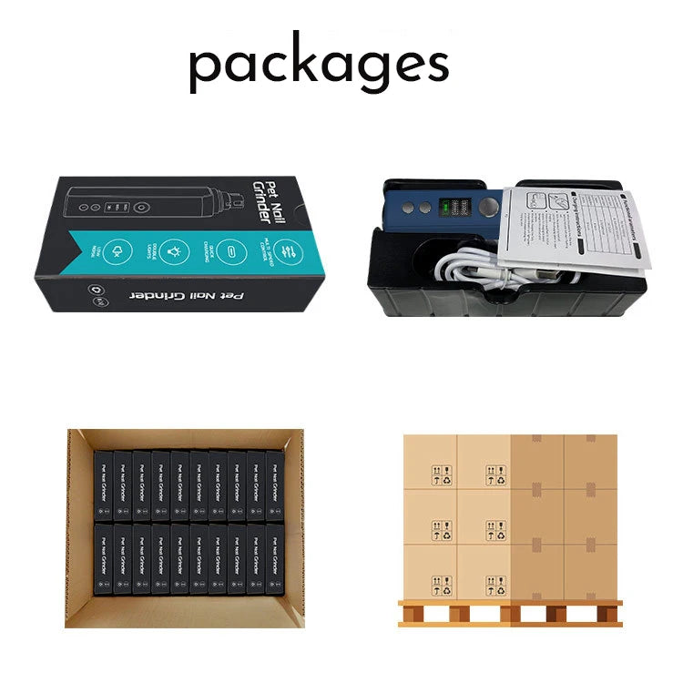 Professional Dog Nail Grinder Electric Pet Nail Trimmer Painless Paws Grooming Machine for Small Medium Large Dog Cats Low Noise